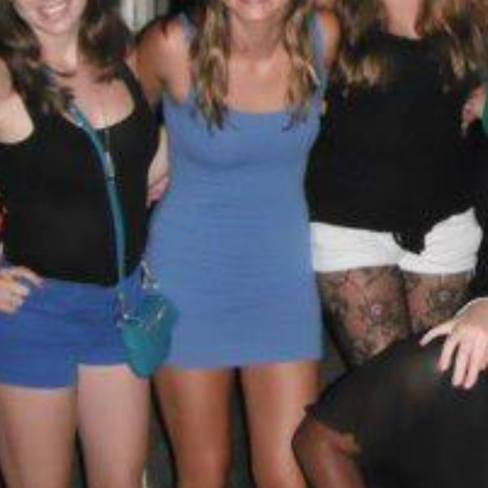 Blue tank top dress
